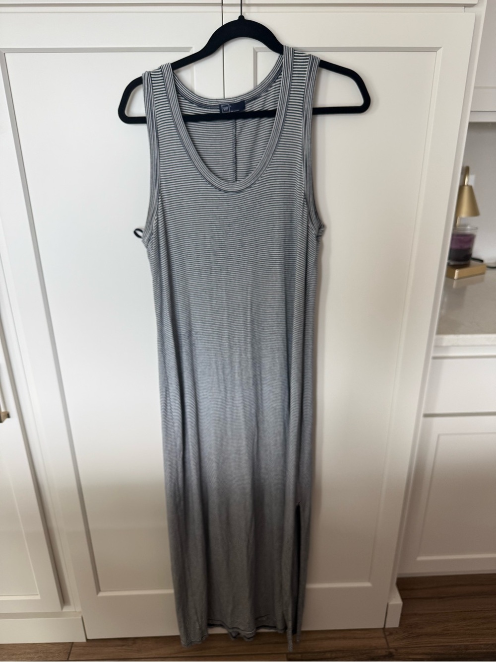 Gap Sleeveless Striped Maxi Dress